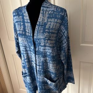 Pure Jill blue/gray cardigan, size small in EUC